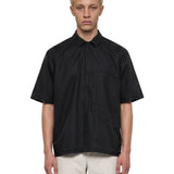 Camicia a maniche corte demlo in nero 