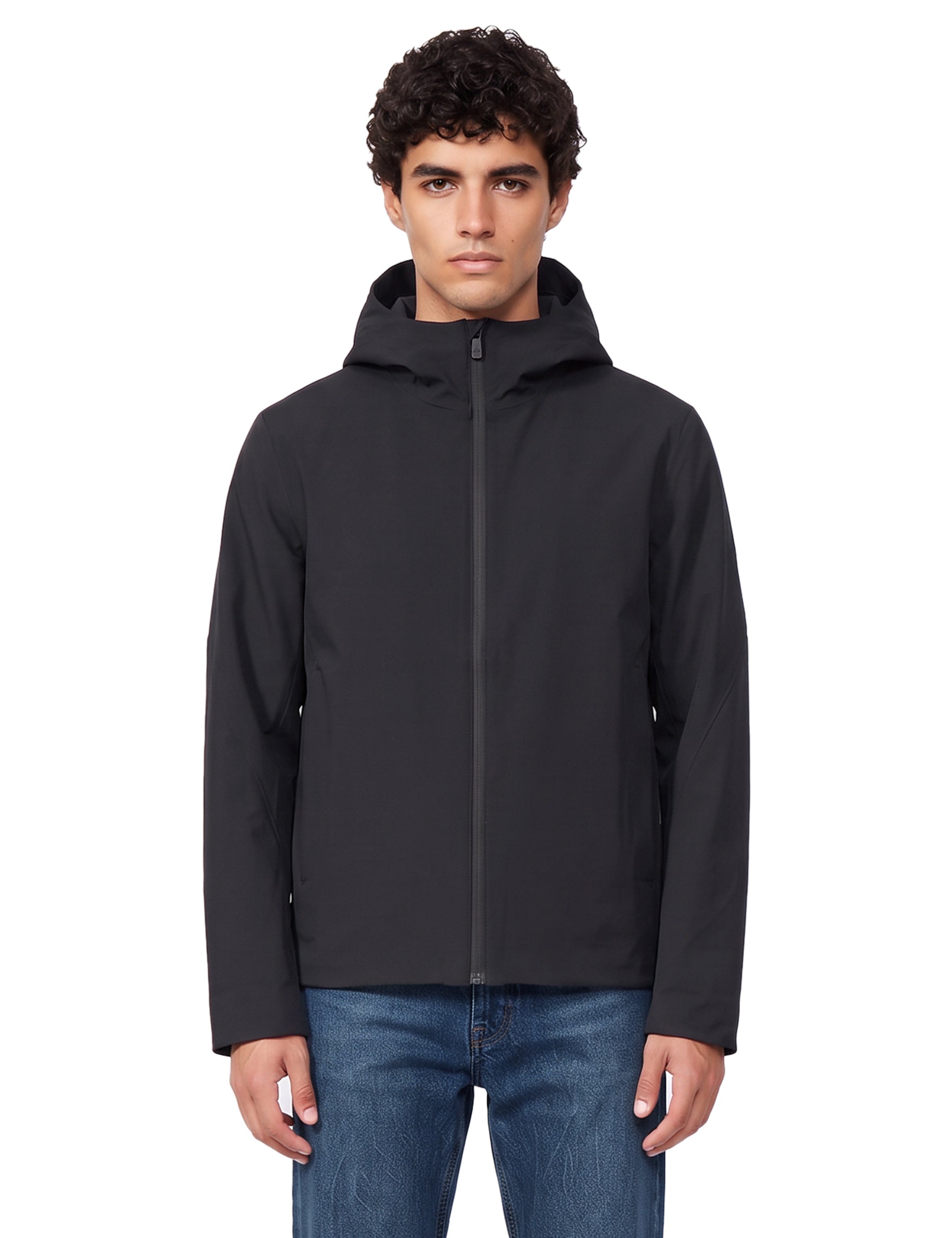 Giacca con cappuccio Isogon MX in nero 