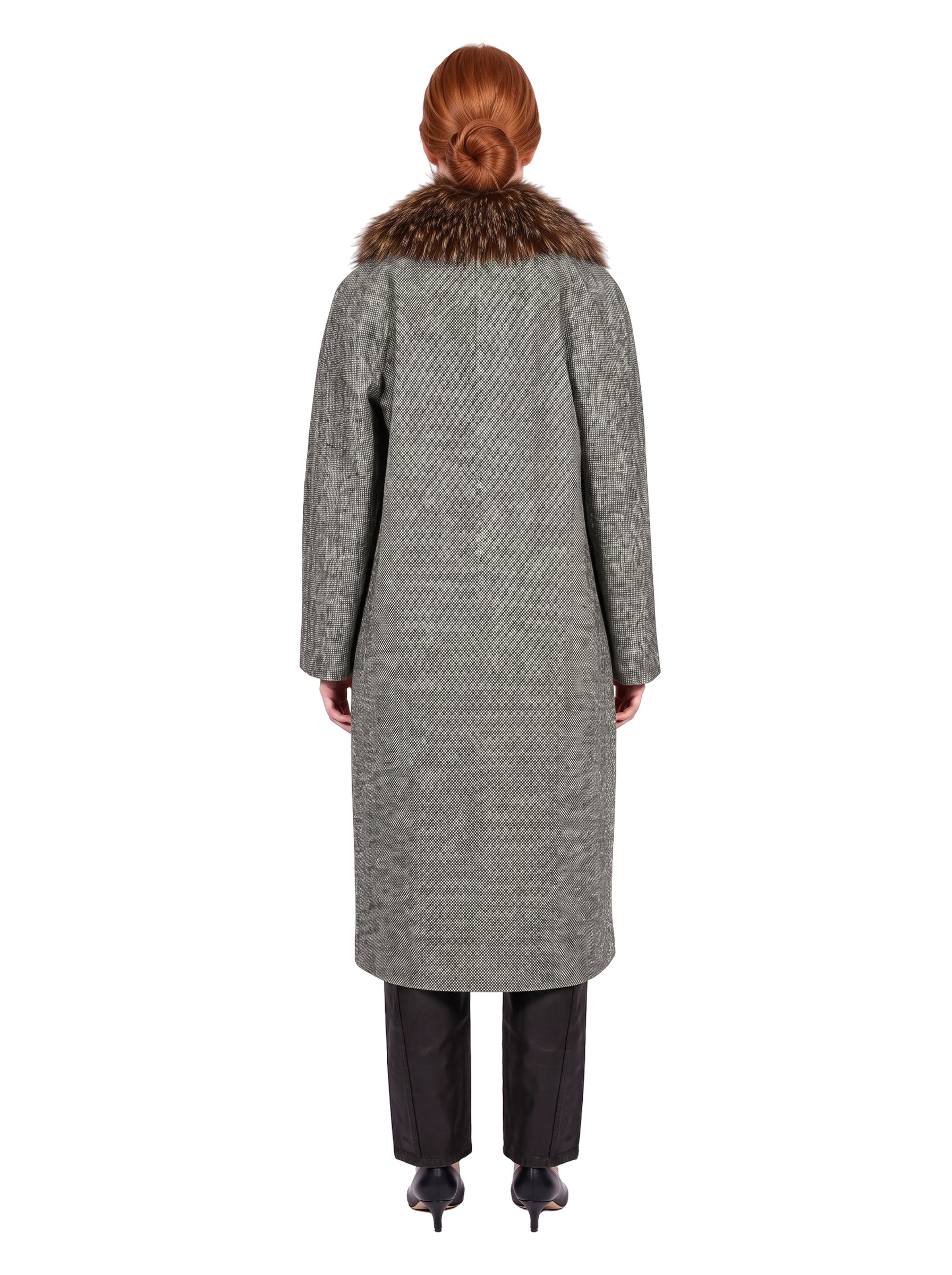 Cappotto lungo Tasca in grigio 