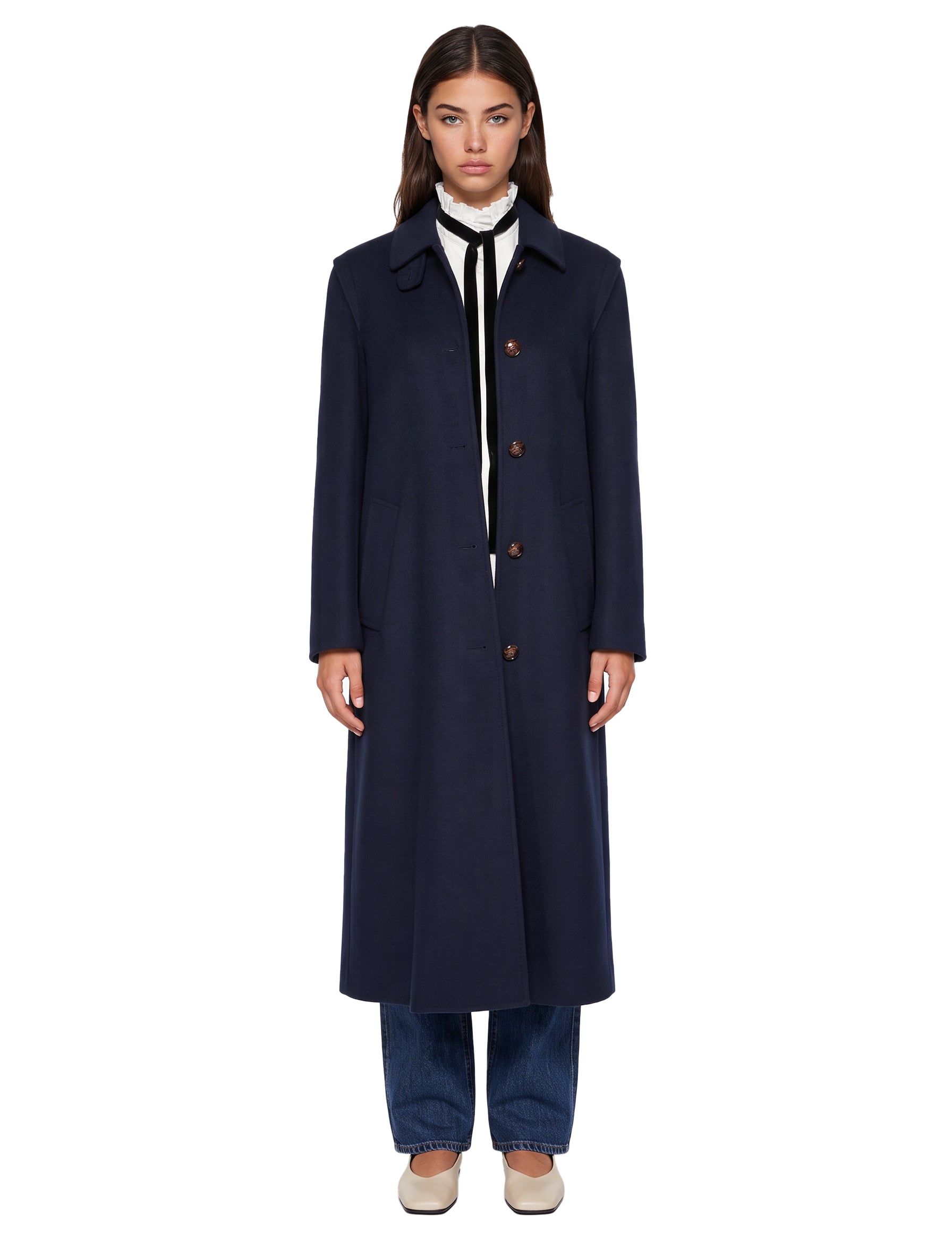 Cappotto Gessati in blu 