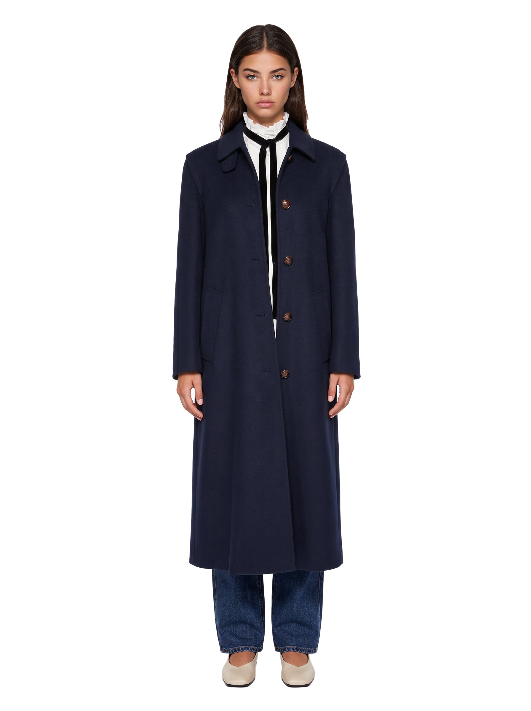 Cappotto Gessati in blu 