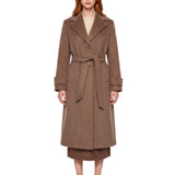 Cappotto lungo Bronte in marrone 