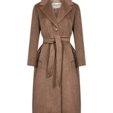Cappotto lungo Bronte in marrone 