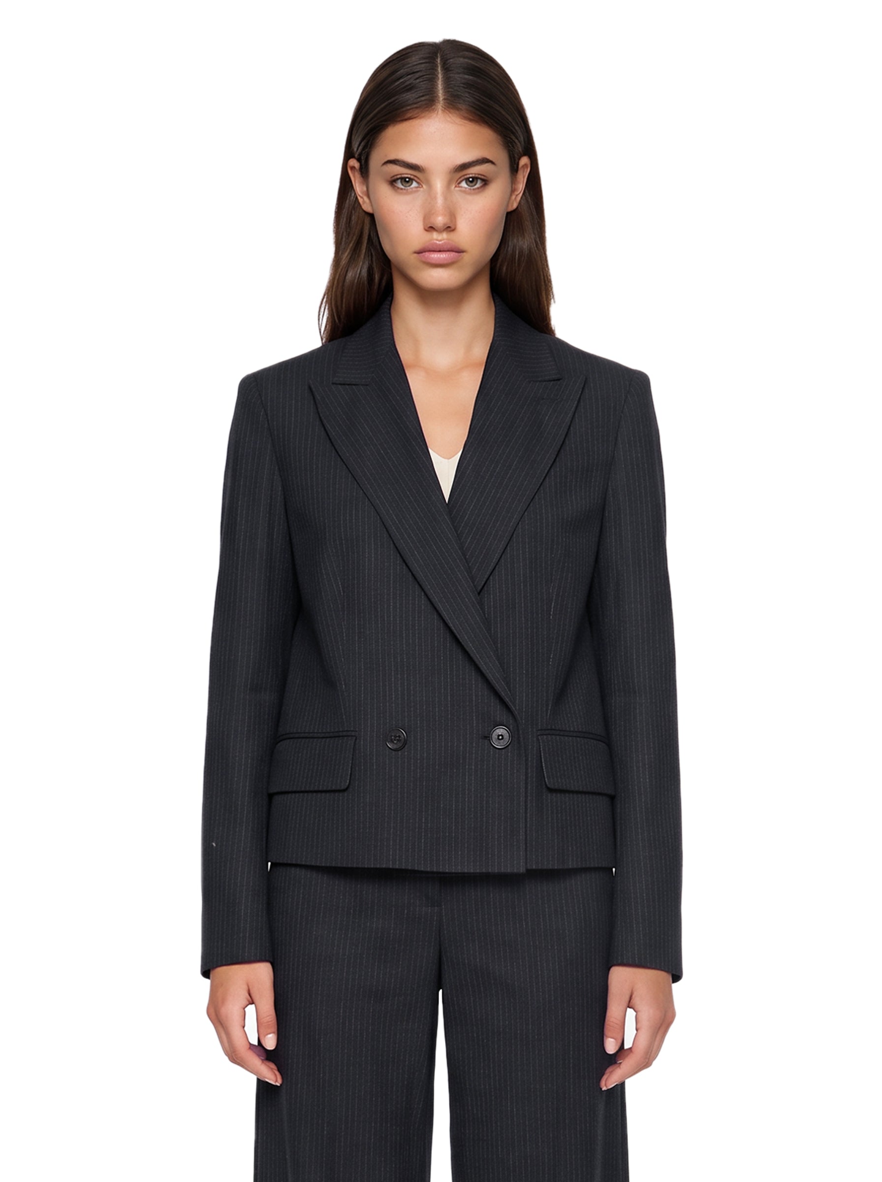 Blazer corto Canapa in blu 