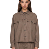 Camicia-giacca Radura in marrone 