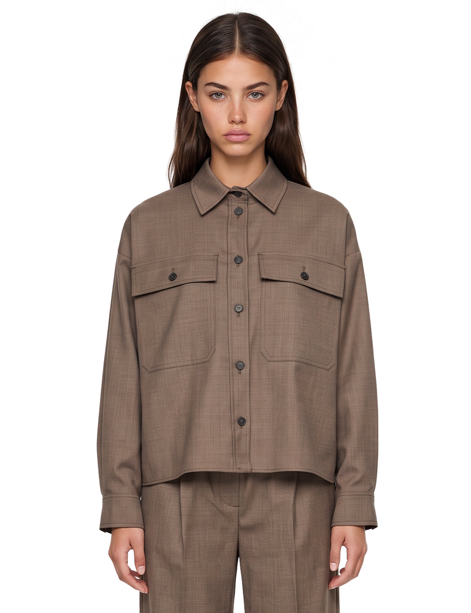 Camicia-giacca Radura in marrone 