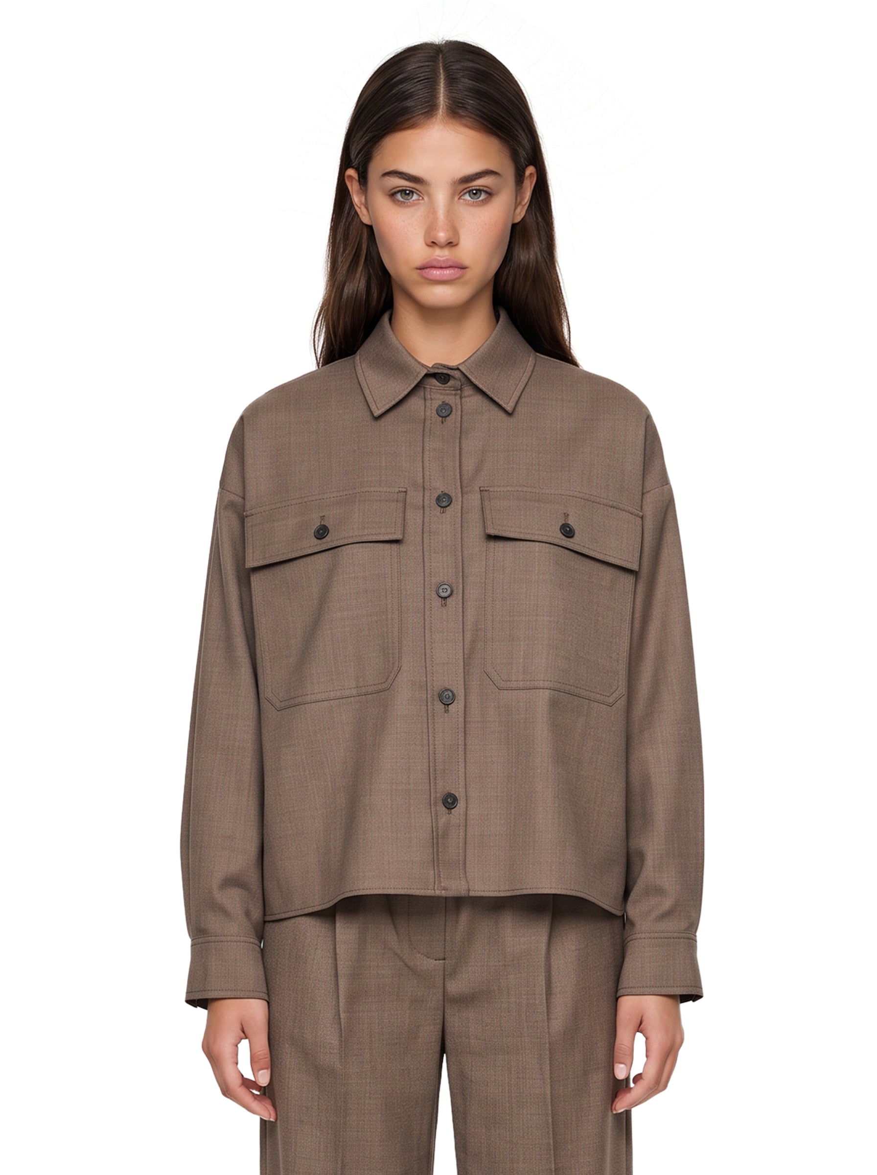 Camicia-giacca Radura in marrone 
