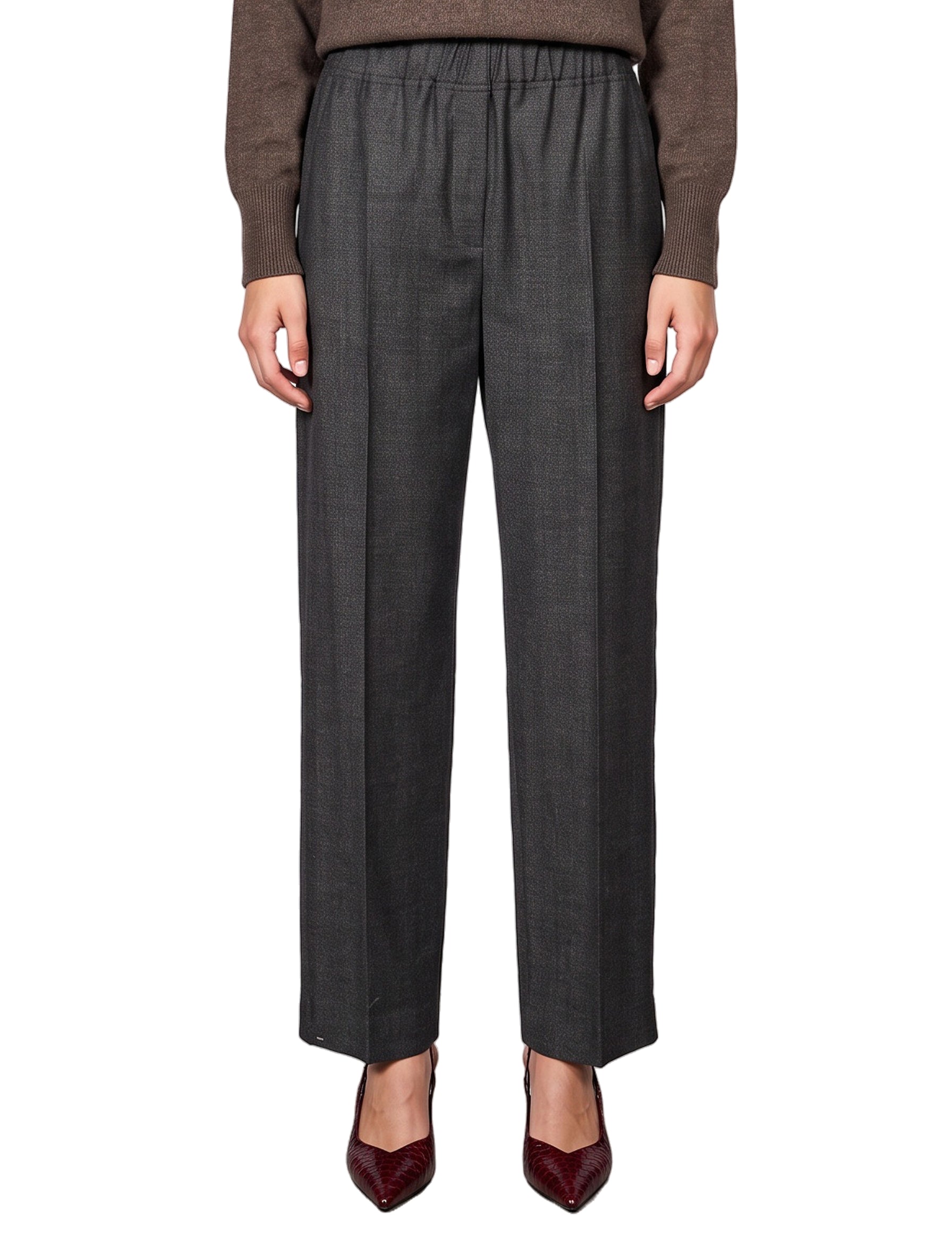 Pantaloni in flanella Hateley in grigio 