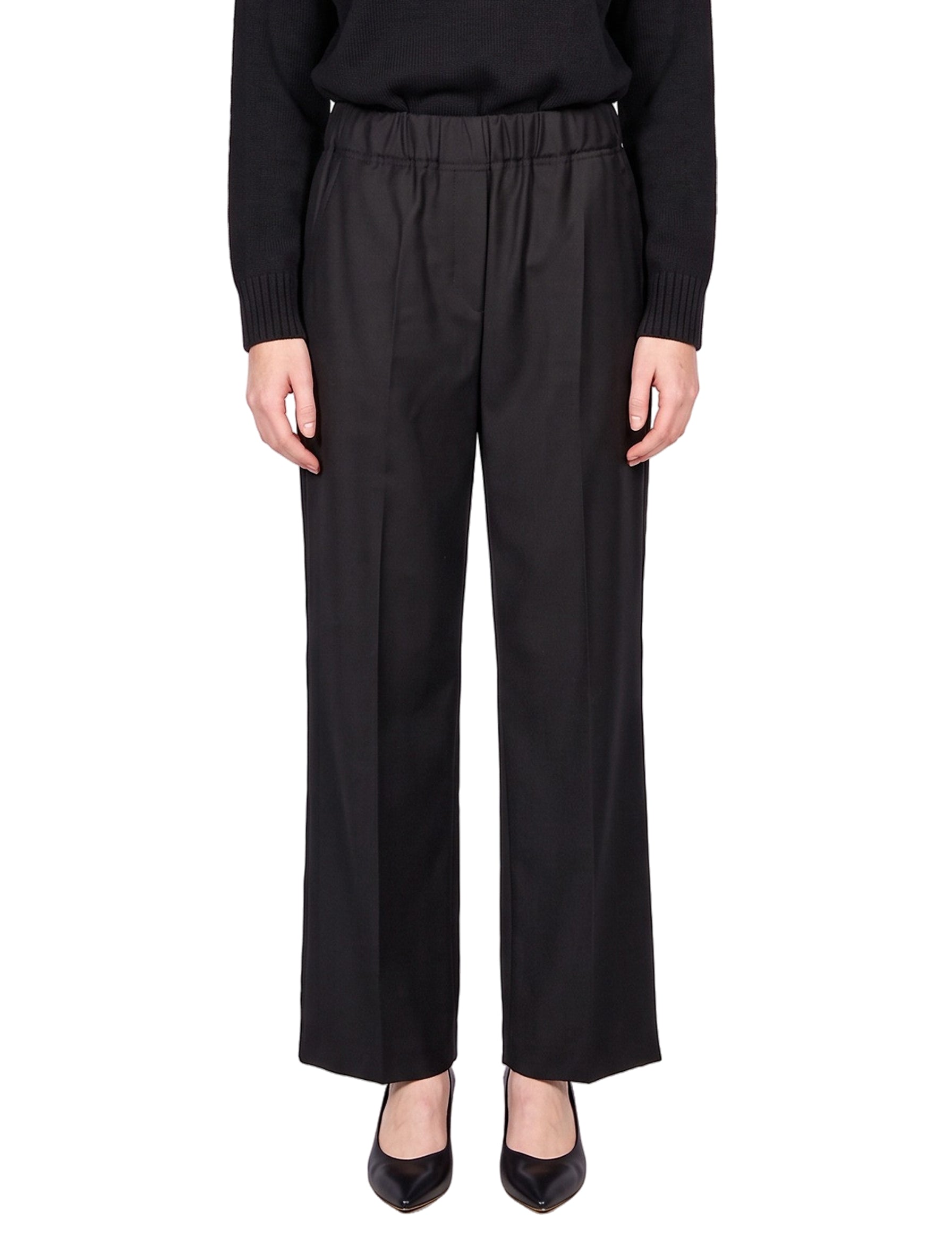 Pantalone in flanella Hateley in nero 
