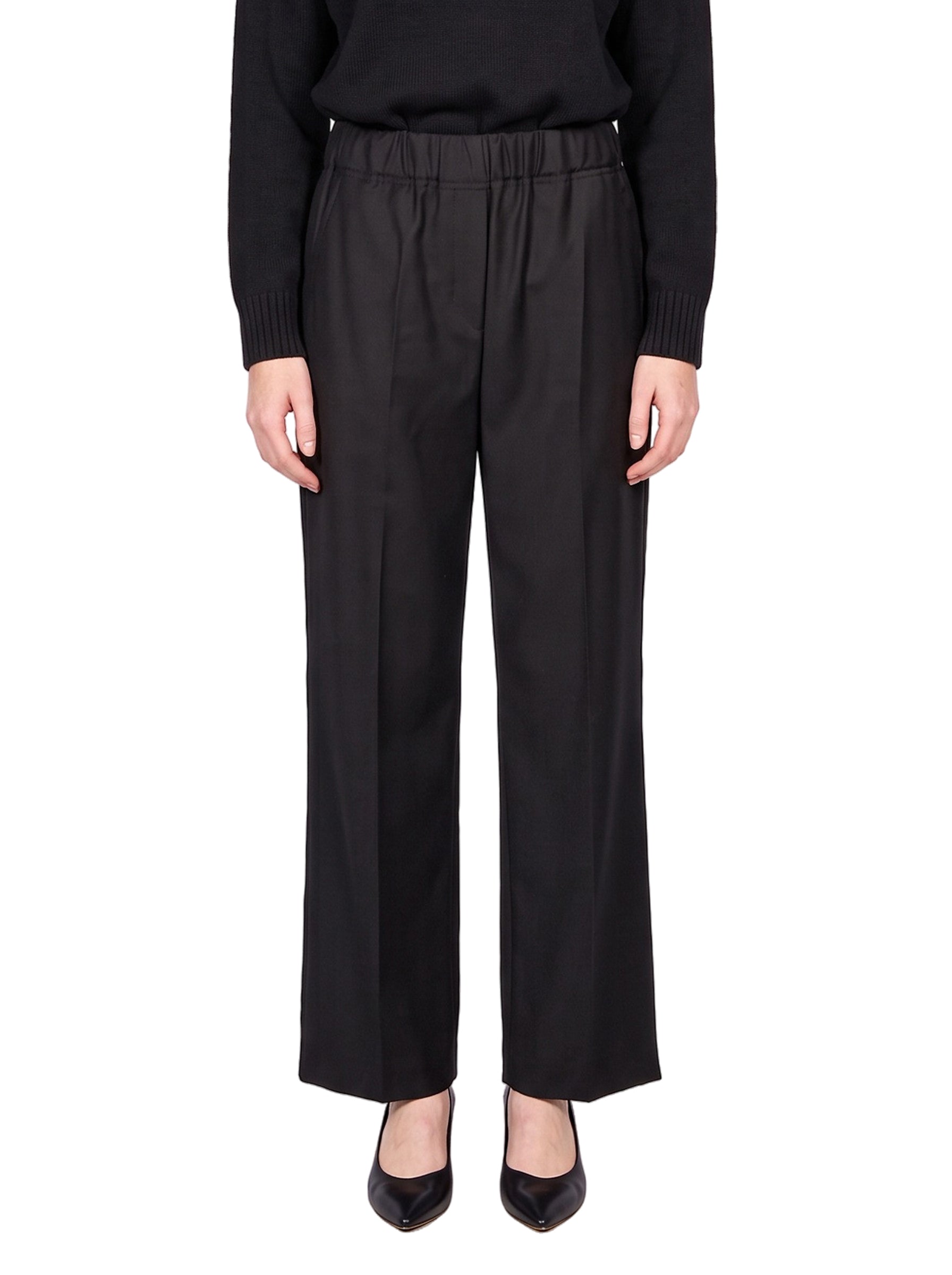 Pantalone in flanella Hateley in nero 