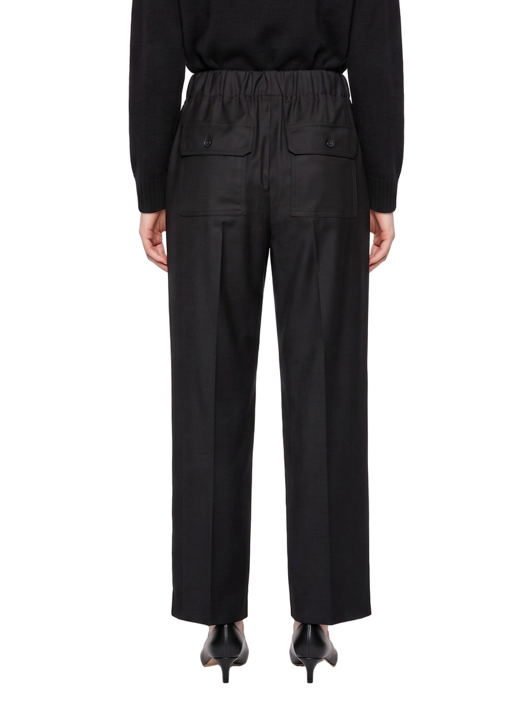 Pantalone in flanella Hateley in nero 