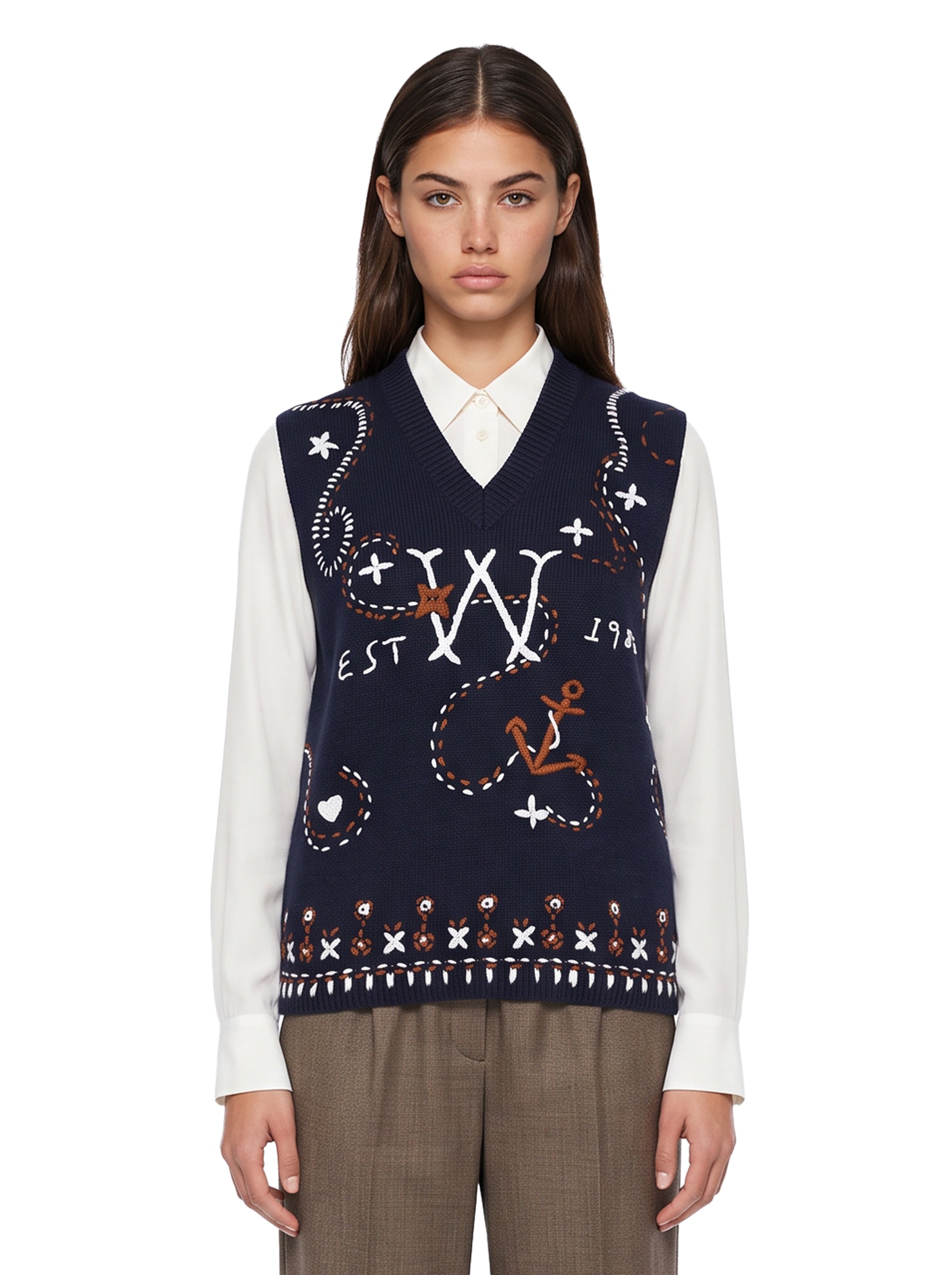 Gilet Cacao in blu 