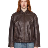 Bomber in nappa Cose in marrone 