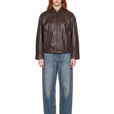 Bomber in nappa Cose in marrone 