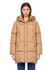 New Bembo long down jacket in beige