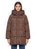 Piumino lungo New Bembo in marrone