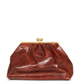 Borsa clutch Mirte in marrone 