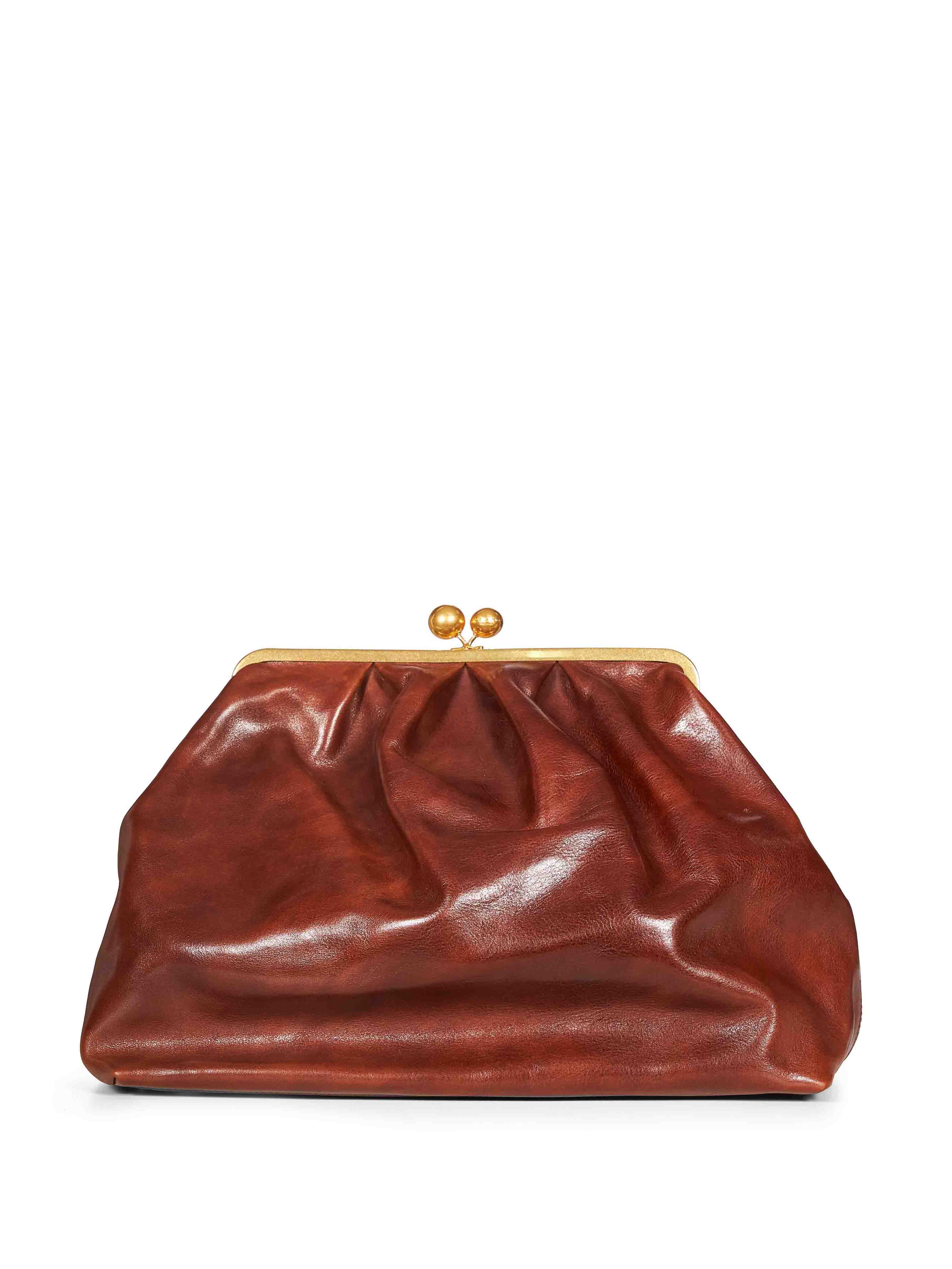 Borsa clutch Mirte in marrone 