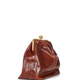 Borsa clutch Mirte in marrone 