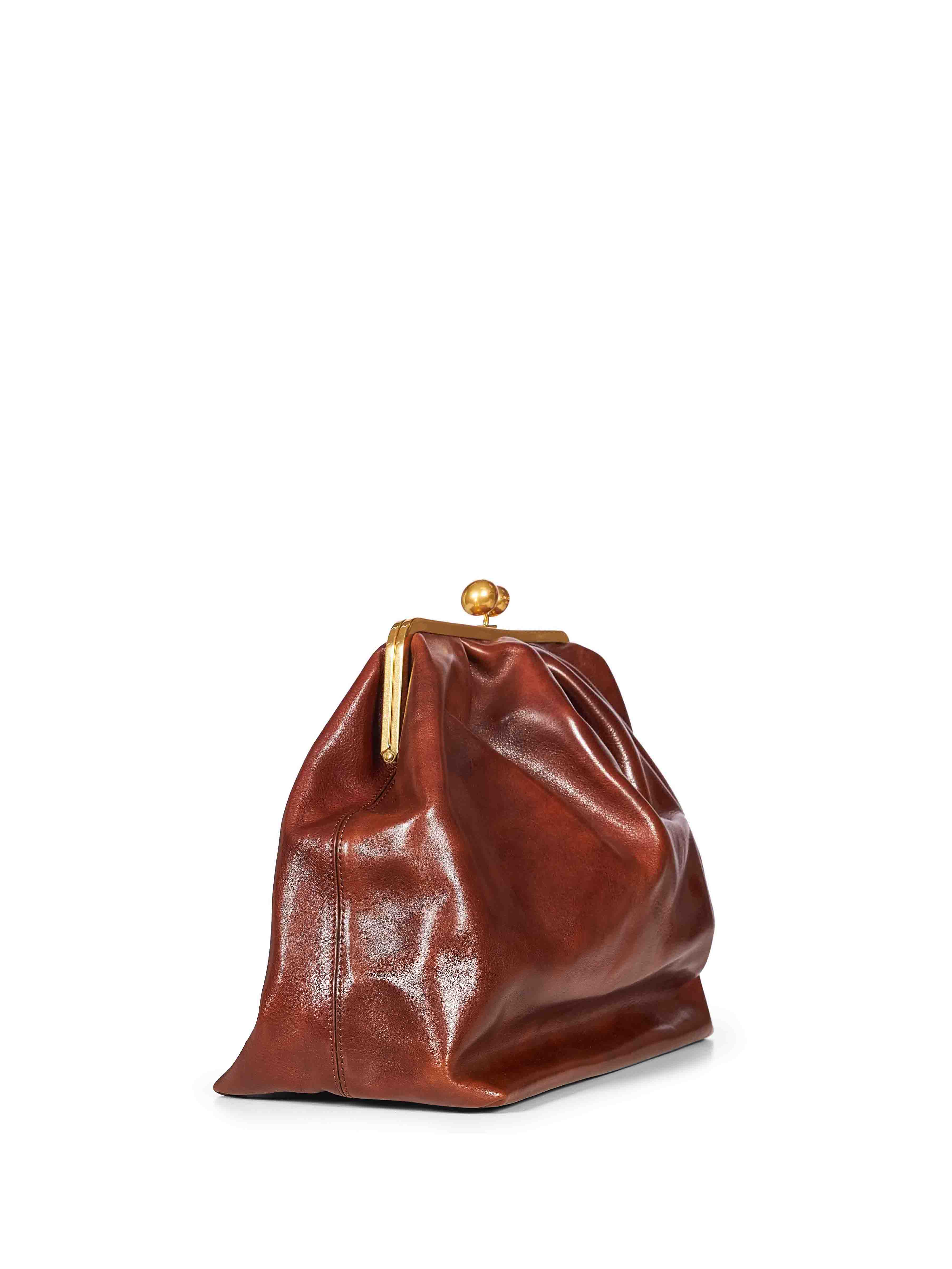 Borsa clutch Mirte in marrone 
