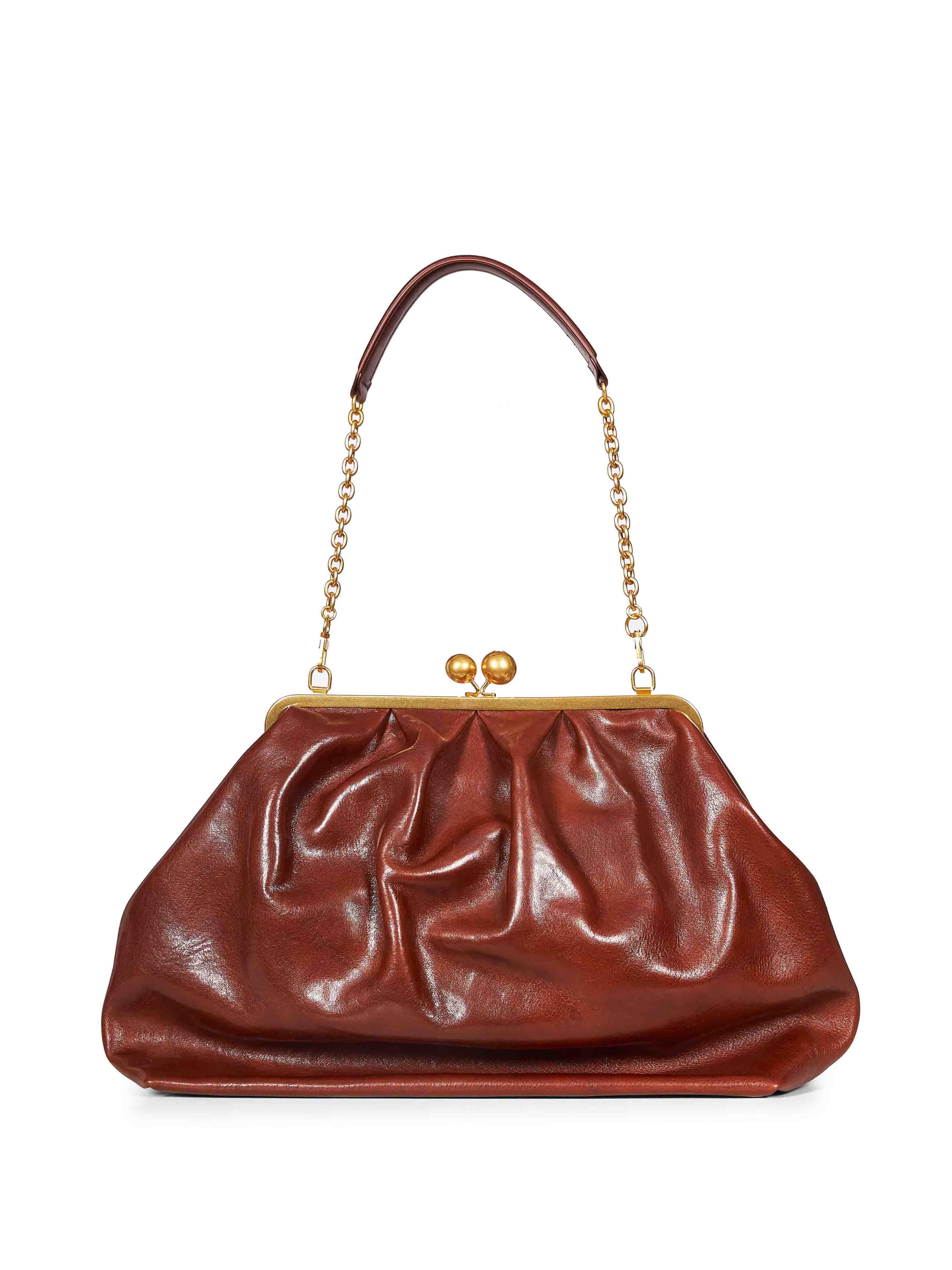 Borsa clutch Mirte in marrone 