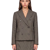 Blazer doppiopetto Grado in marrone 
