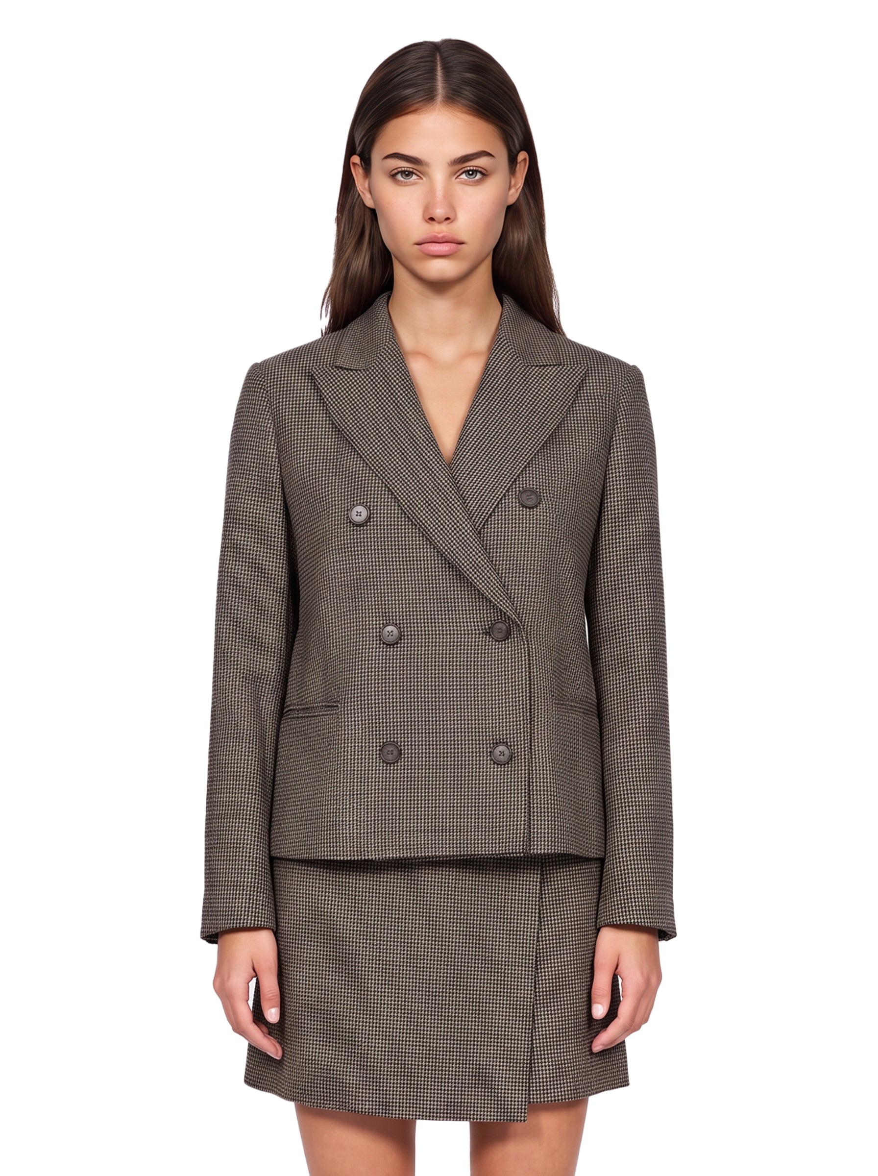 Blazer doppiopetto Grado in marrone 