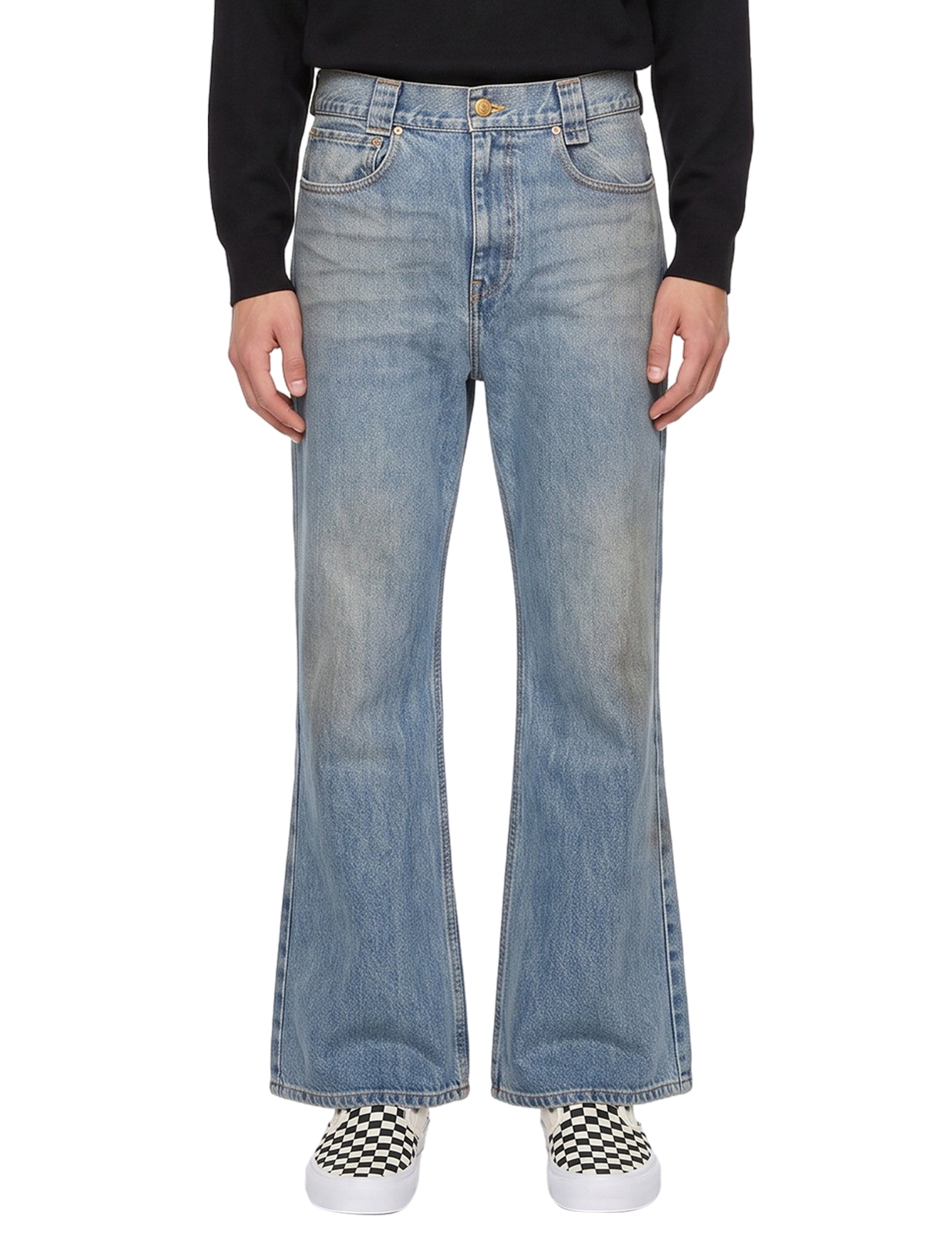 Jeans Flared in blu 