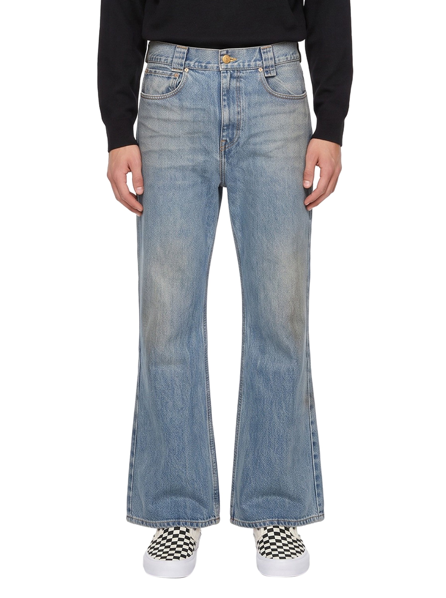 Jeans Flared in blu 