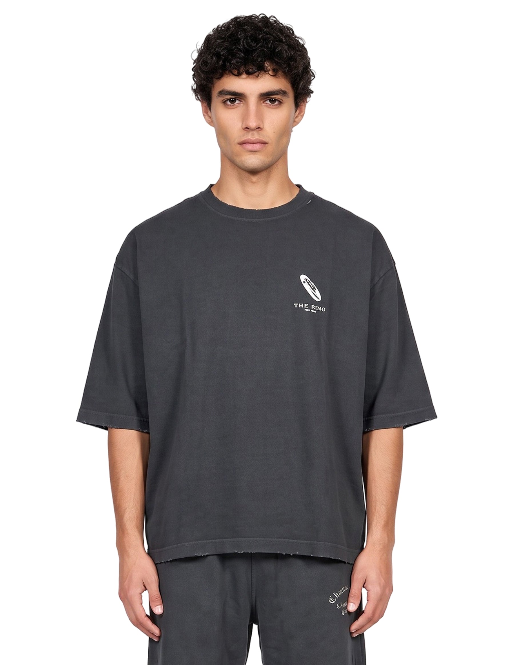 T-shirt Ring Buffalo in nero 