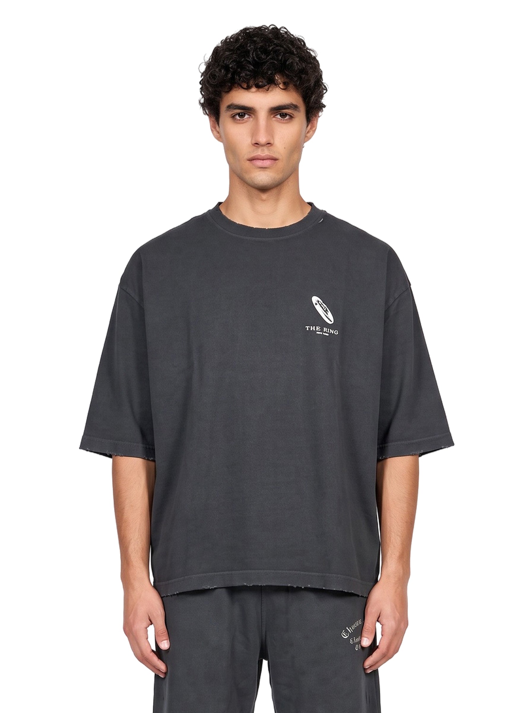 T-shirt Ring Buffalo in nero 