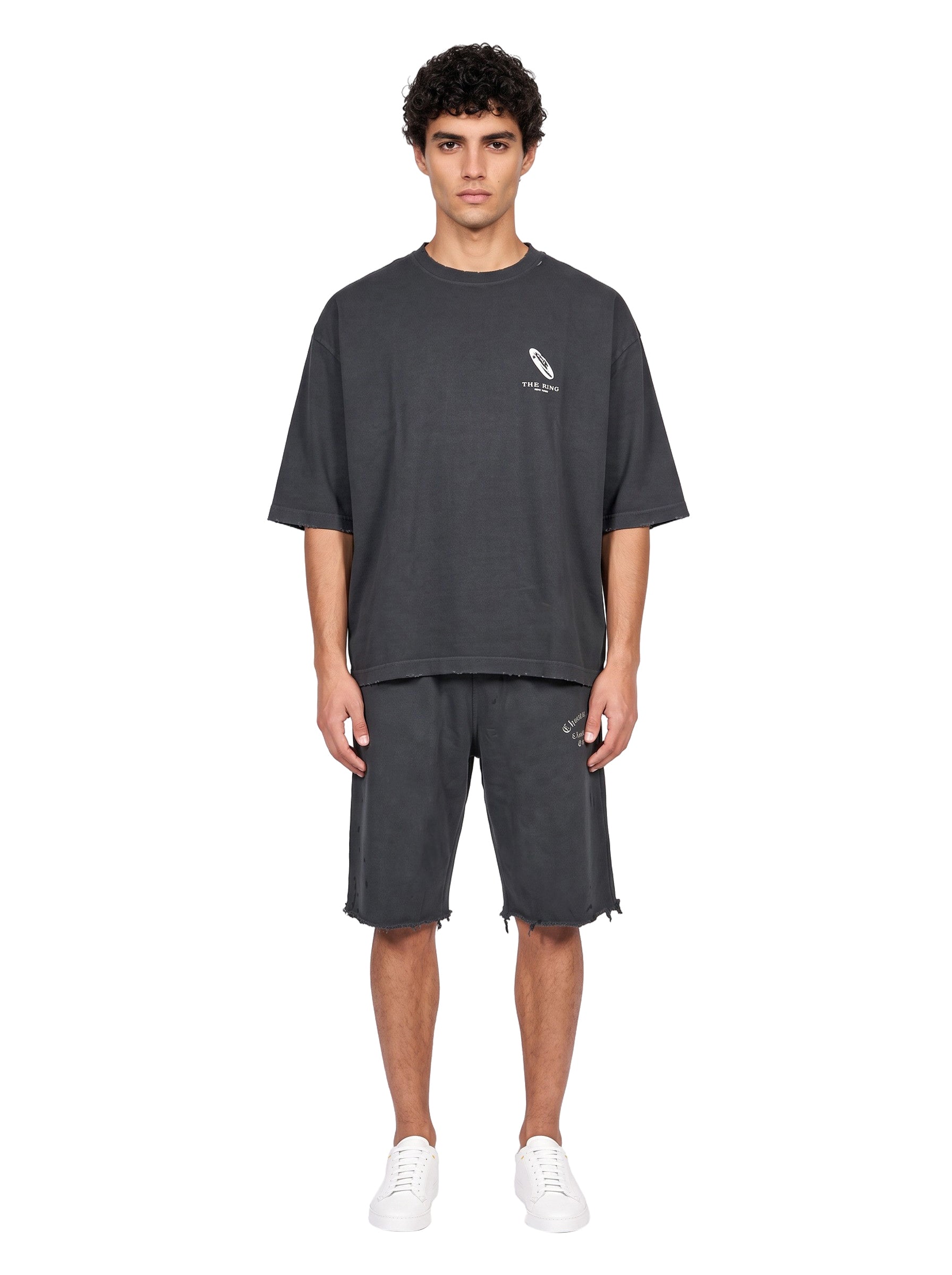 T-shirt Ring Buffalo in nero 