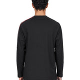 T-shirt oversize Gradient Stripes in nero 