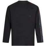 T-shirt oversize Gradient Stripes in nero 