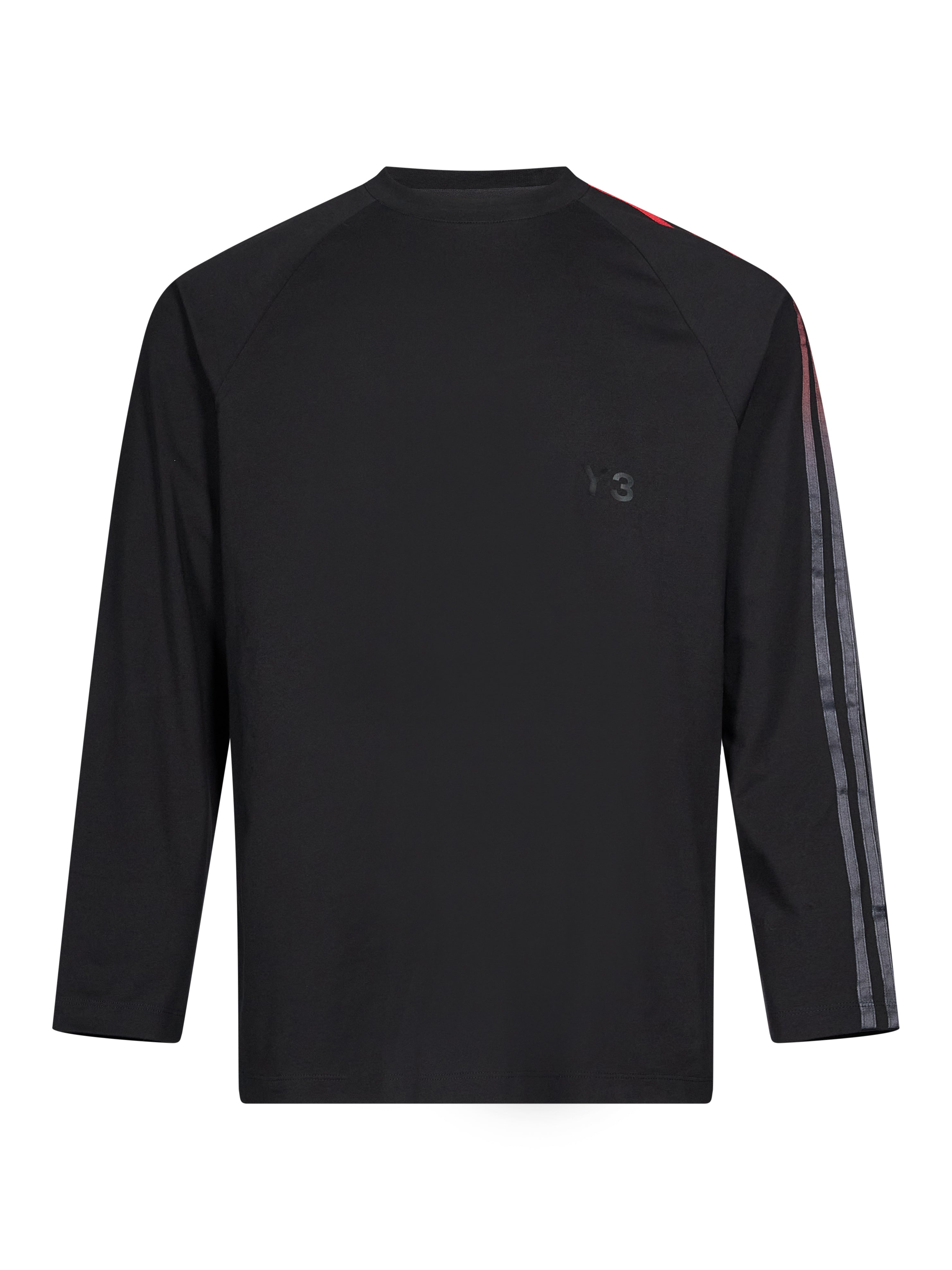 T-shirt oversize Gradient Stripes in nero 