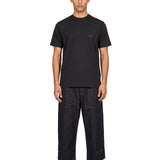 T-shirt Gradient Stripes manica corta nera 