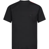 T-shirt Gradient Stripes manica corta nera 