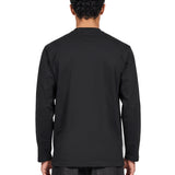 T-shirt manica lunga logo in nero 
