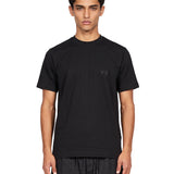 T-shirt regular manica corta in nero 