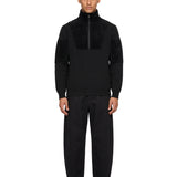 Maglia CL Knit Half Zip in nero 