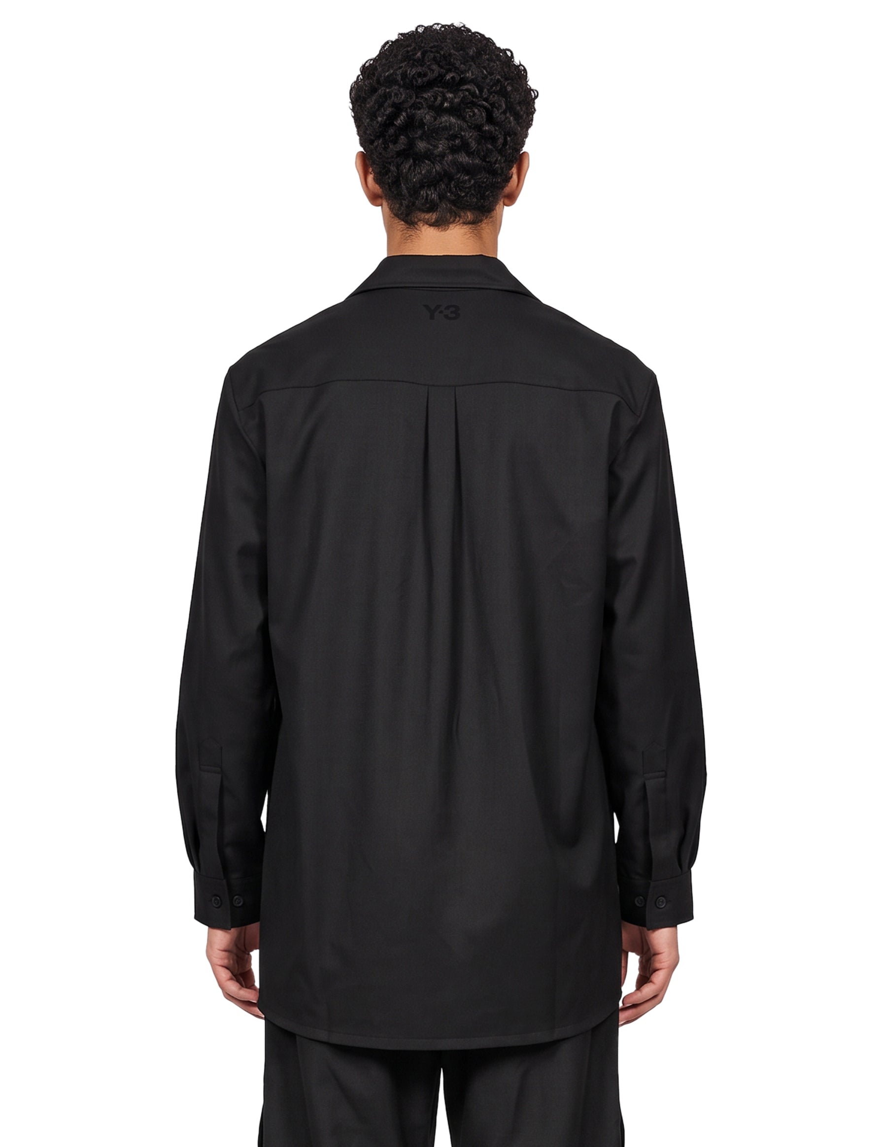 Camicia Wool Adaptive in nero 
