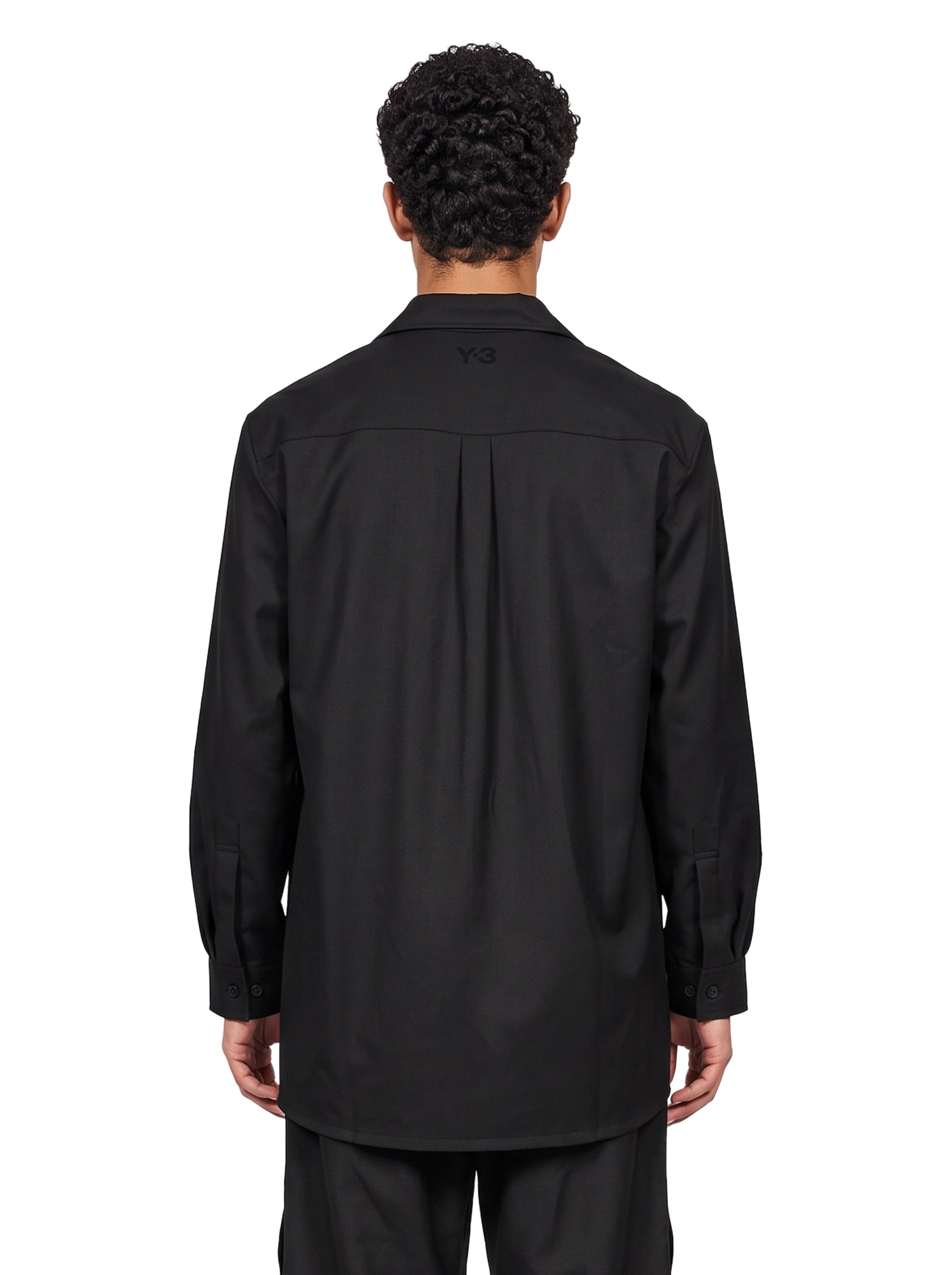 Camicia Wool Adaptive in nero 
