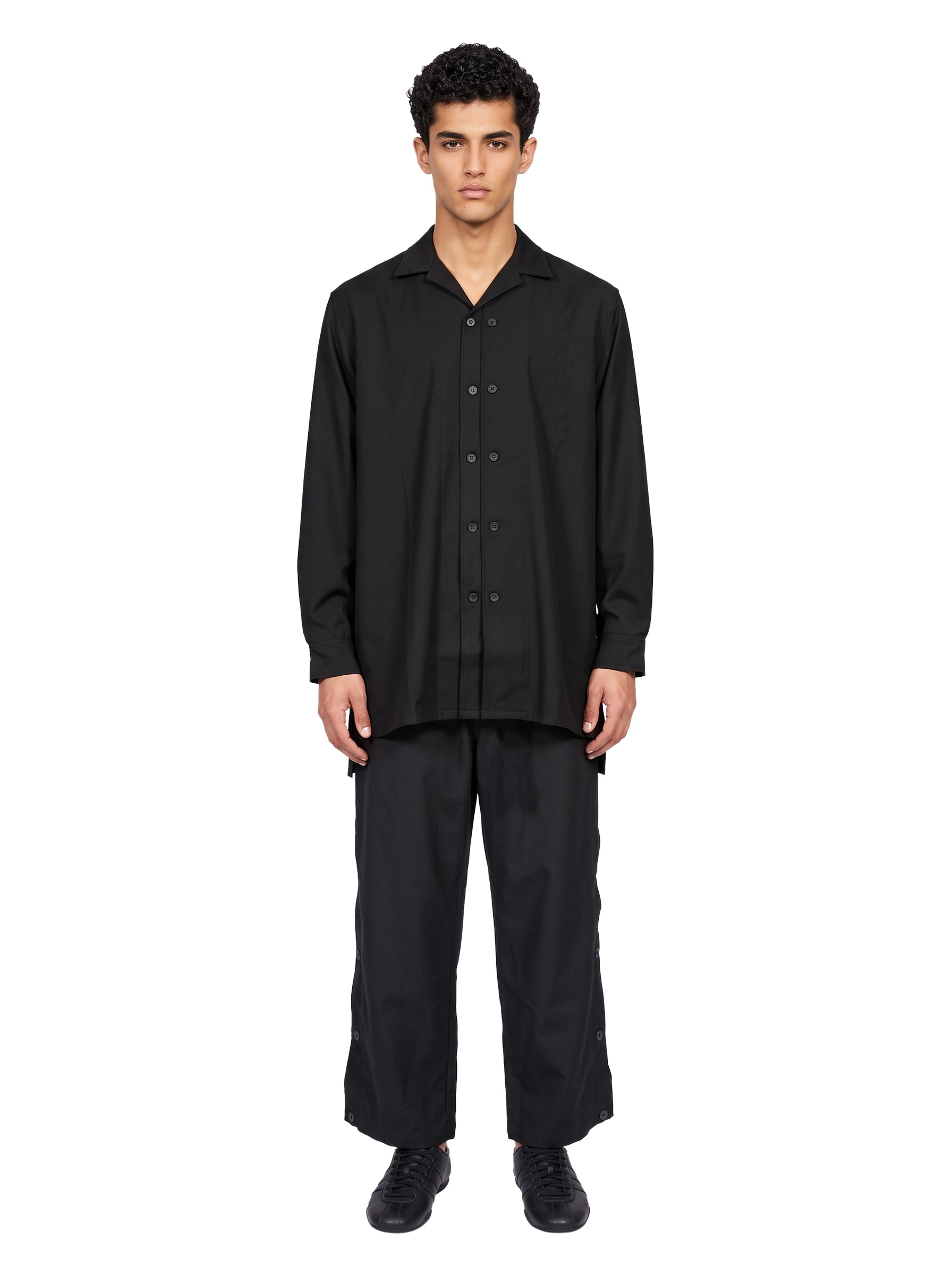 Camicia Wool Adaptive in nero 