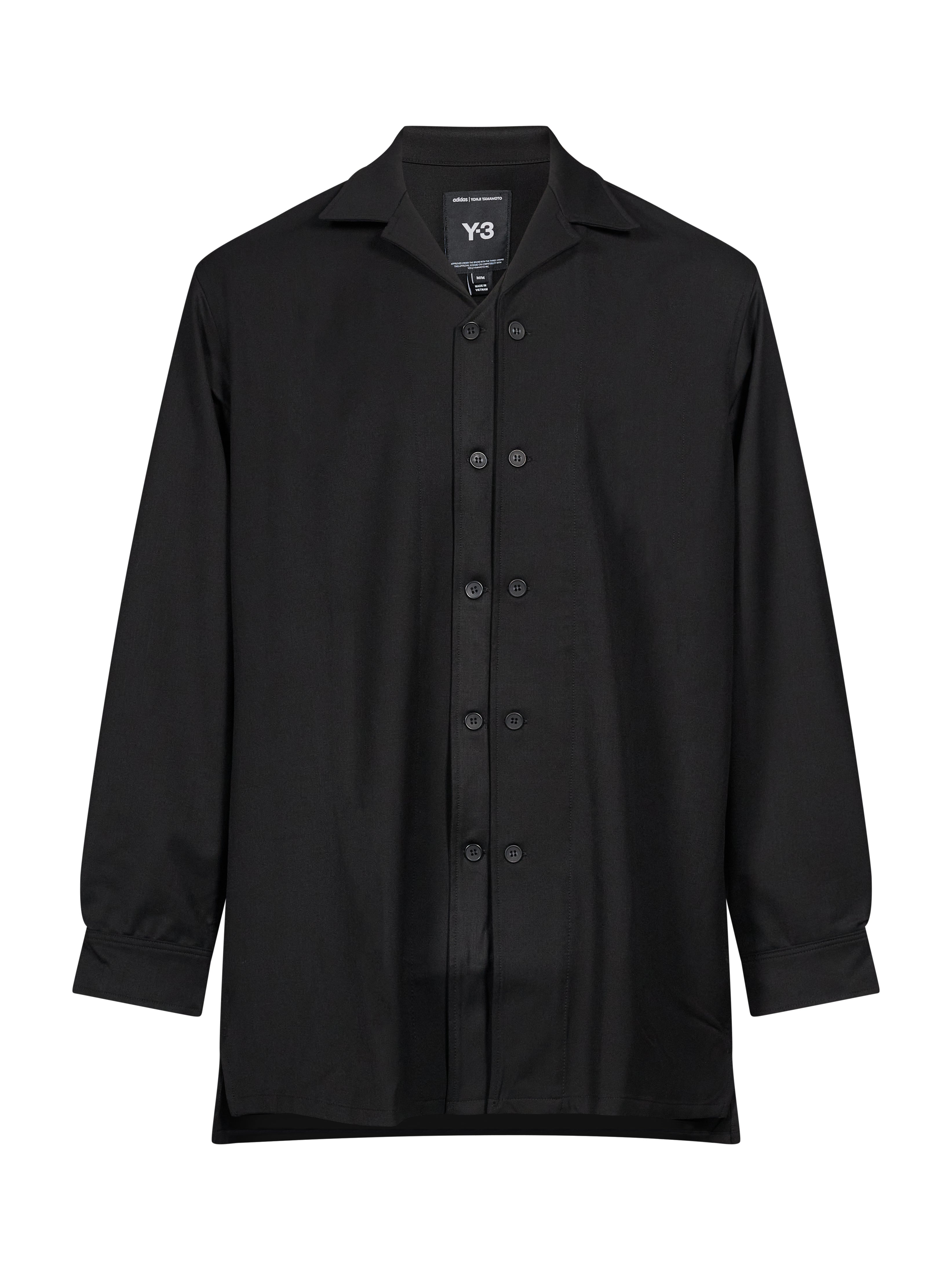 Camicia Wool Adaptive in nero 