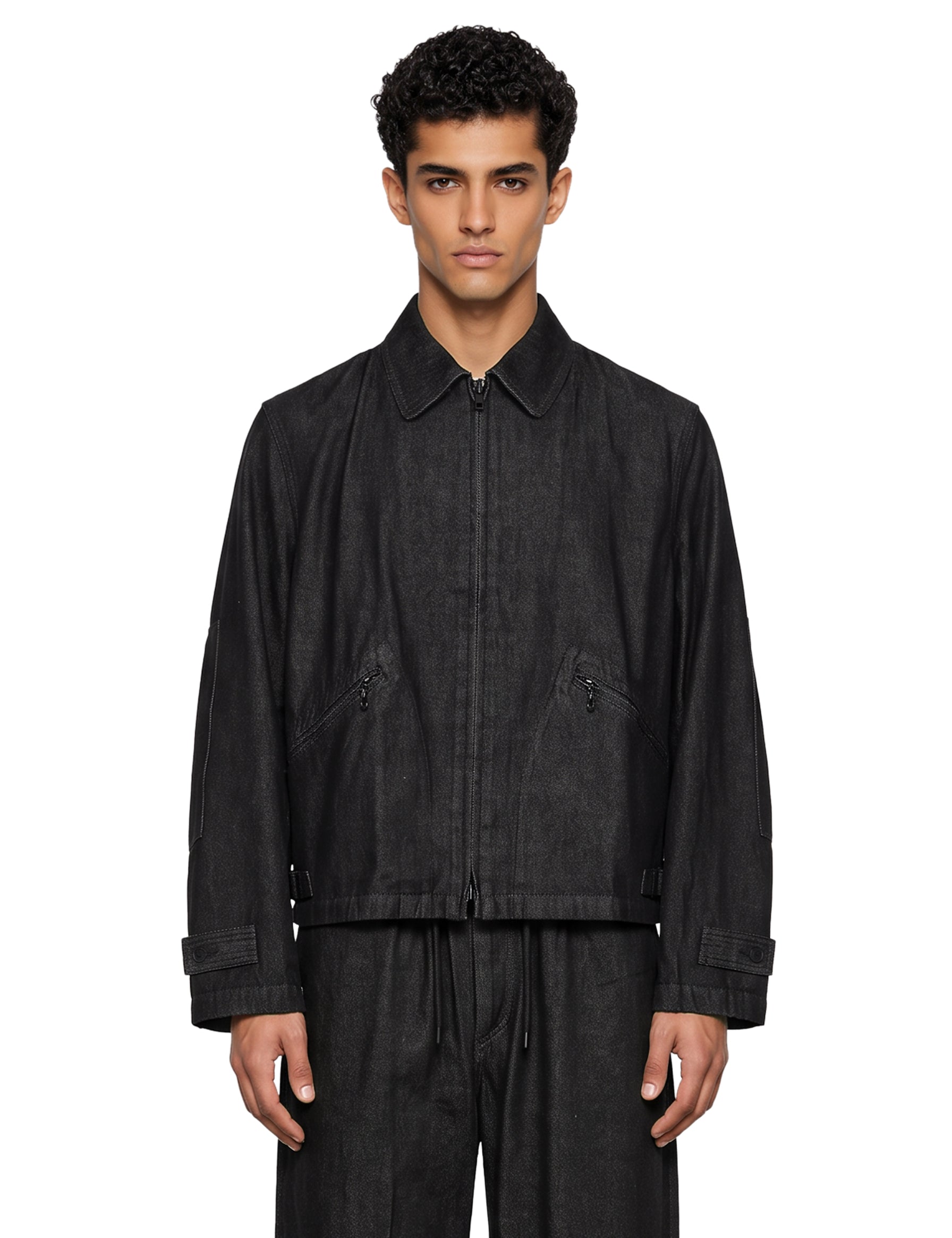 Giacca di jeans in nero 