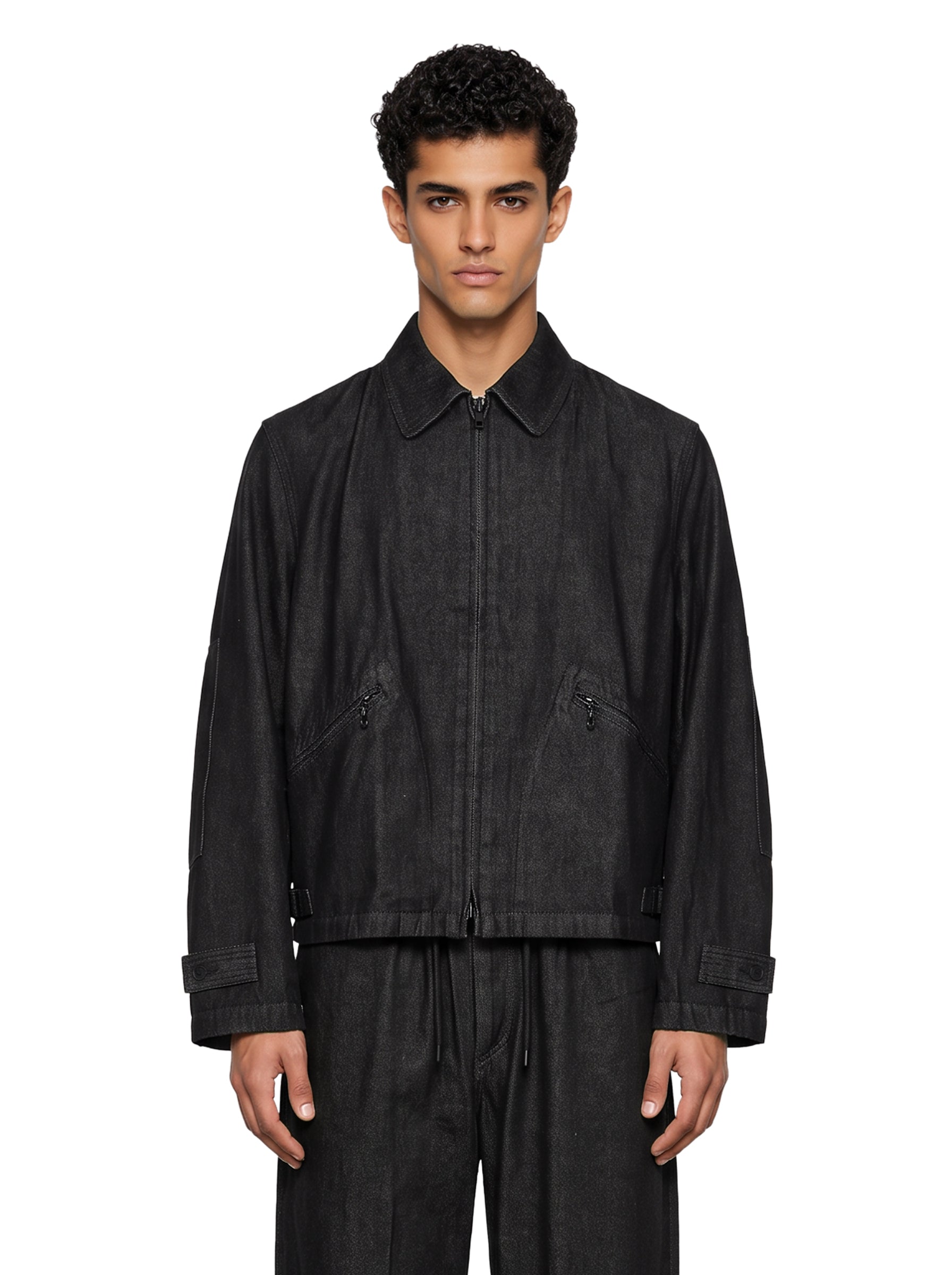 Giacca di jeans in nero 
