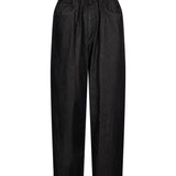 Pantaloni con coulisse in jeans nero 