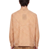 Camicia a quadri Substance in arancione e rosa 