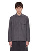 Camicia a maniche lunghe con taschino cruiser  in grigio