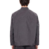 Camicia a maniche lunghe con taschino cruiser  in grigio 